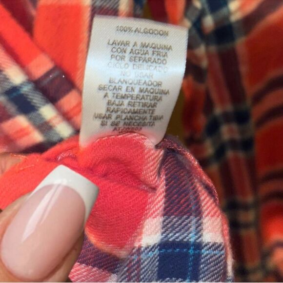 Derek Heart Plaid Flannel Appliqué Michigan Mitten Women’s Size Size Medium EUC - Picture 9 of 16